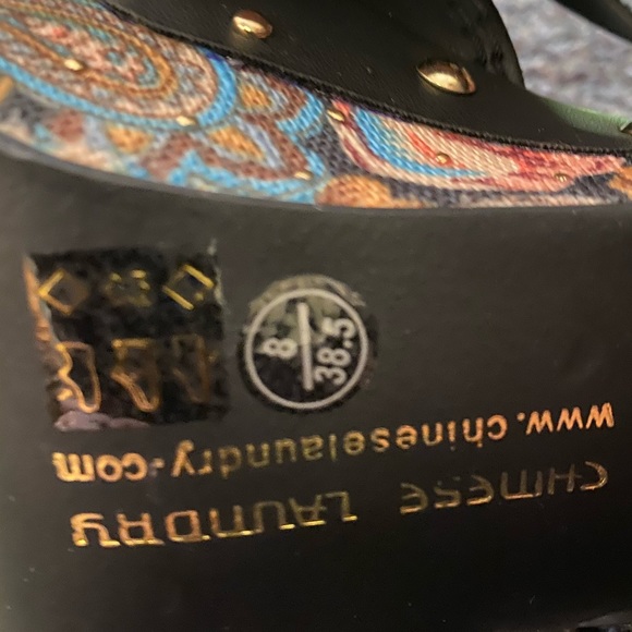 Chinese Laundry Boho Studded Wedges! Brand New! - Picture 7 of 7